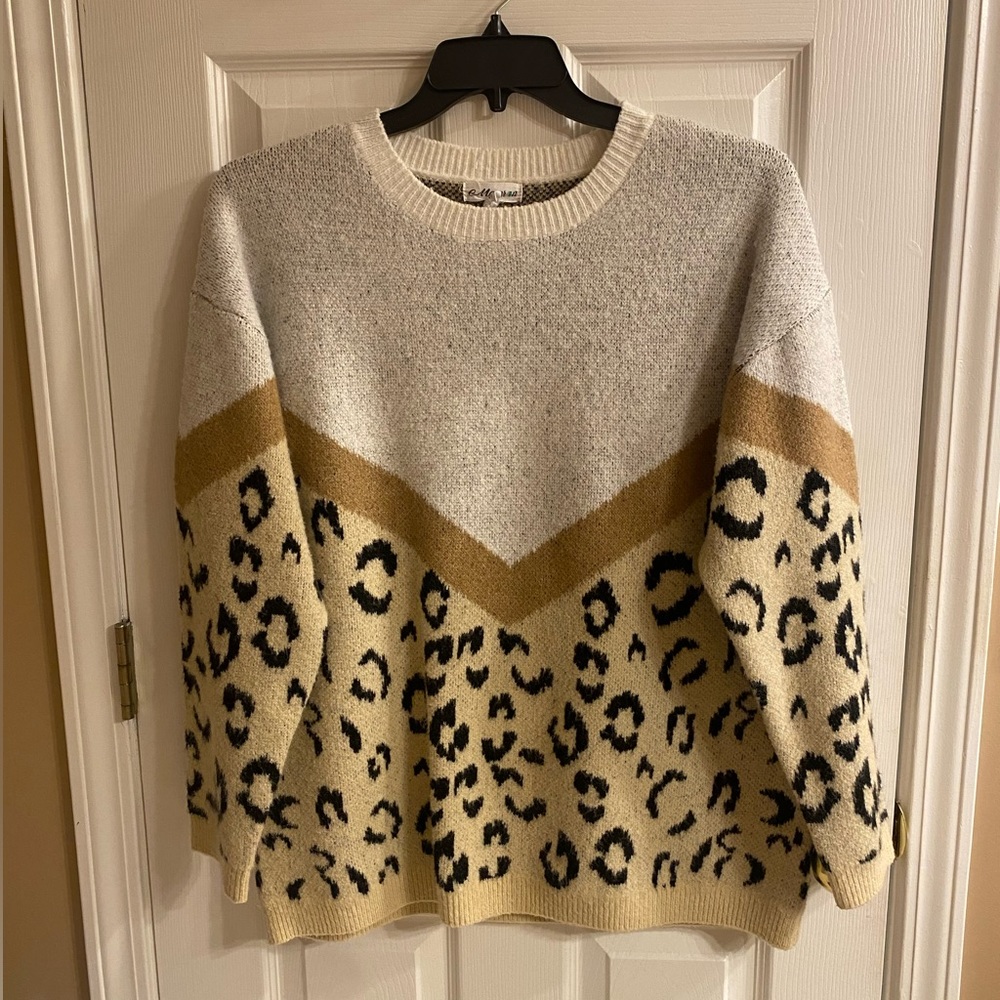 Animal print sweater